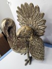 Vintage  Solid Brass American Turkey Bird Rare   Very Nice   