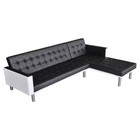 Sofa Bed Sleeper Sectional Sofa Bed L Shaped Couch Artificial Leather Vidaxl 
