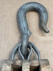 Primitive Antique Maritime Ship Barn Tool Hand Made Block Wood Double Pulley