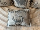 4 Farmhouse primitive country Mini Farm Pillows bowl Fillers tier Tray Decor New