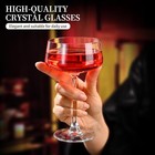 Martini Glass Set  9 Oz Double Layer Glass  Hand Blown Crystal Cocktail Glasses
