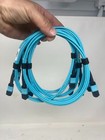 10pcs     12f Mpo Om3 Mpo Fiber Optic Cables  Type B 1 5m Aqua  Female To Female