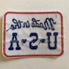  made In The Usa  Patriotic Embroidered Iron-on Patch - Red  White    Blue