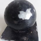 Vintage Cast Iron Garden Gate Fence Ball Finial  Architectural Salvage Gothic