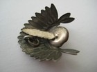 Vtg Sterling Native American Indian Chief Headdress Eagle Feather Silver Charm