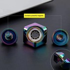 Fidget Spinner Cube Edc Toy Metallic Cube Stress Anxiety Relief For Adult