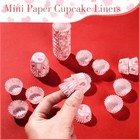 1000pcs Mini Cupcake Liners 1 Inch Small Muffin Liners Love Heart Style A