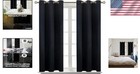 Elegant Blackout Curtains - Grommet Thermal Insulated Drapes  Set Of 2  54 x38 