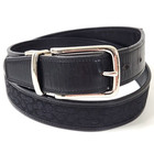 Coach Signature C Jacquard Leather Reversible Belt Men 34  Black F90107 Nickel