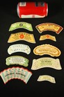 Original C 1890 Unused Japanese Wine   Sake Bottle Labels   Misprints   Art   2