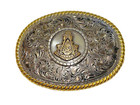 Masonic Freemasons Past Master Belt Buckle