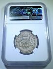 Ngc Xf-45 Double Struck Mint Error 1797 Spanish Peru Silver 2 Reales Coin