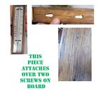Vintage Oak Aneroid Wheel Barometer Banjo Porcelain Thermometer English 