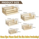Wooden Crates  Unfinished Set Of 5 Large Wood Crates With Handles  Rustic Far   