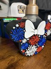 Minnie Mouse Bath   Body Works Foaming Soap Holder 4th Of July Disney Fireworks