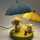 Danish Modern Wooderful Life Elephant Umbrella Ambiance Light Led Night Light