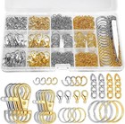 1130pcs Keychain Making Kit Jump Rings For Jewelry Diy Key Chain Supplies Wit   