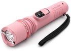 Police Stun Gun Pink 305-700 Bv Rechargeable With Led Flashlight