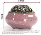 Ceramic Incense Burner With Calabash Incense Holder  3 In 1 Stick Or Cone Coi   