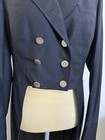 Grand Prix Ladies Navy Blue Shadbelly 14t Us 6 Suede Collar Leather Tail Weight