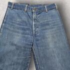 Vtg 60s Levi s 537 Made In Uk Big E Bellbottom Flares Blue Denim Jeans W33 L33