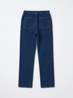 Old Navy Unisex Kids Blue Denim Straight Jeans Medium Wash Elastic Waist 10-12