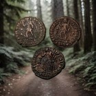 Lot Of 3 Genuine Ancient Roman Coins - Constantine Era 307-350 Ad - C00047