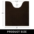 Toilet Rugs U-shaped soft Non Slip  Water Absorbent  Dries Quickly  Coffee