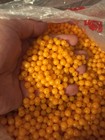 8mm Soft Orange Inline Fishing Beads  500 Piece  Bulk - Sinker Stops