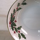 Lenox    24k Gold Rim Holiday Round Serving Bowl
