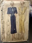 Lot Of 3 Org  1930   s Ladies Dress Sewing Patterns advance mccall   Simplicity