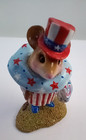 Wee Forest Folk July 4 Cupcake Treat M-574i Limited Edition Retired Wwf Box