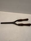 Antique Victorian Metal Curling Wands Wood Handles For Pin Curls Primitive Prop