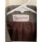 Evan-picone Vintage Wool Double-breasted Suit Jacket Size 8 Nwt 1980s