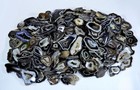 Natural Black Slice Druzy Agate Mix Cabochon Loose Gemstone Wholesale Lot Mi314
