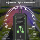 Seed Starter Tray With Grow Light And Thermostat Controller Heat Mat  10 x 20 75