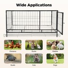 Large Chicken Coop Metal Hen House Backyards Poultry Hutch Pet Cage 47 x22 x24 