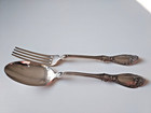 1847 Rogers Bros Triple Plate Sharon 1910 Pattern Dinner Fork   Soup Spoon Euc