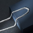 925 Sterling Silver Cuban Curb Chain Necklace 4mm 20 Inch Men Women