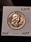 1957 Proof Franklin Silver Half Dollar  lot  4463 