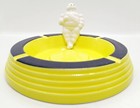 Michelin Man Bibendum Bib Figure Collection Ashtray Yellow With Box