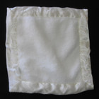 Little Giraffe All White Security Blanket Baby Lovey Plush Chenille Satin Square