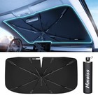  2026 Upgrade   Windshield Sun Shade Umbrella For Car Small  53  L X 29  W 