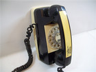Automatic Electric Gte Vintage Rotary Wall Telephone Black Beige December 1979