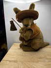 Vintage Kangaroo With Joey Plush 17  Stuffed Animal Australia Souvenir Swagman