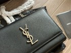 Saint Laurent Classic Black And Silver Crossbody Envelope Bag