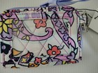 Vera Bradley Rfid Zip-around Wallet Maddalena Pink Lilac Paisley
