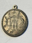 Rare Silver Vintage Engraved Dime Coin Sailboat   Beautiful Engraved Pendant