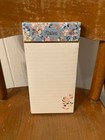 Punch Studio Floral Magnetic Note Pad  notes  125 Sheets Gold Accents