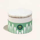 Organic Bamboo Cotton Swabs  400 Count - 100  Pure Natural Cotton  Chlorine-free